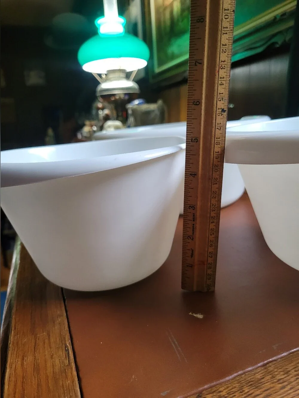 3 White Nesting Mixing Bowls Made In USA